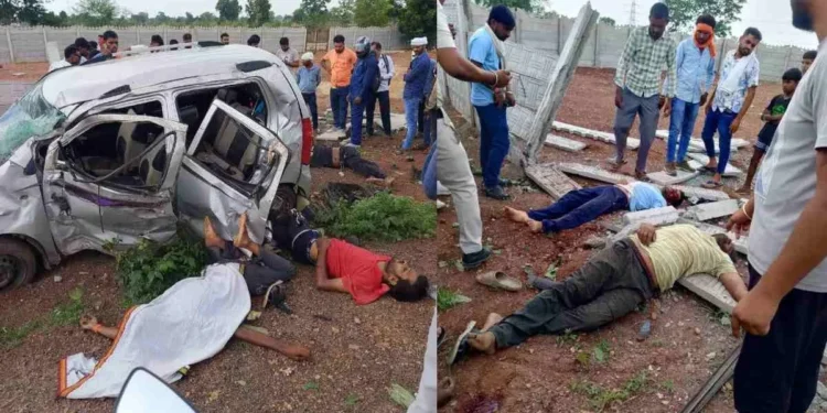 CG Accident : तेज रफ्तार कार दीवार से टकराई, तीन की मौत, दो गंभीर रूप से घायल…