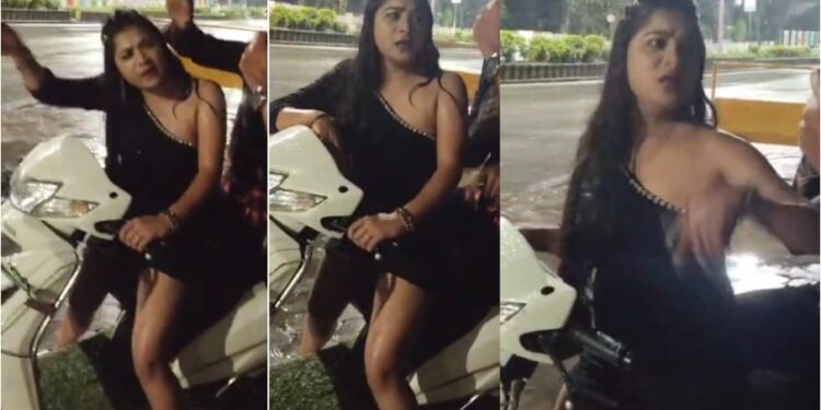 CG Viral VIDEO : नाइट क्लब के बाहर देर रात हंगामा : नशे में टल्ली युवती ने बीच सड़क पर काटा बवाल, पुलिस से भी भिड़ी