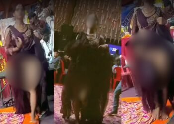 Viral Video : शिव महापुराण कथा के बाद अश्लील डांस! मंदिर परिसर में महिला डांसरों ने पार की सारी हदें, वीडियो वायरल होने से मचा हड़कंप