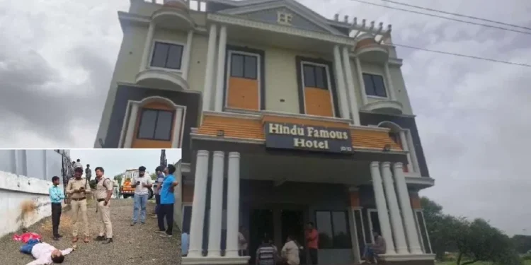 होटल की छत से गिरकर युवक की मौत, सीसीटीवी में कैद हुई घटना