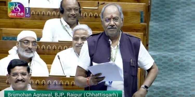 Breaking : भिलाई, कोरबा और रायपुर को लेकर संसद में गूंजा छत्तीसगढ़, सांसद बृजमोहन ने उठाया वायु प्रदूषण का मामला