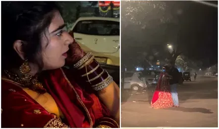 Viral Video : फेरे से दो घंटे पहले बॉयफ्रेंड से मिलने पहुंची दुल्हन, बीच सड़क पर ही दोनों ने …. कार में बैठे लड़की के दोस्त ने रिकॉर्ड करके वीडियो कर दिया वायरल