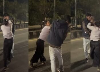CG Viral Video : बीच सड़क पर शादीशुदा गर्लफ्रेंड – ब्वायफ्रेंड का हाईवोल्टेज ड्रामा, सड़क पर थप्पड़, आत्महत्या की धमकी