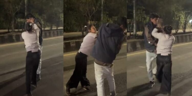 CG Viral Video : बीच सड़क पर शादीशुदा गर्लफ्रेंड – ब्वायफ्रेंड का हाईवोल्टेज ड्रामा, सड़क पर थप्पड़, आत्महत्या की धमकी