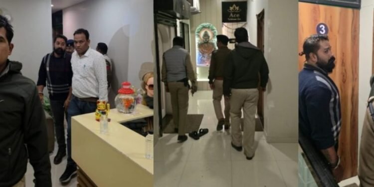 CG News : 5 स्पा सेंटरों पर पुलिस की रेड, हो रहा था ये गंदा काम