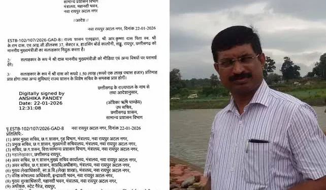 CG Breaking : आर कृष्णा दास होंगे मुख्यमंत्री के एडवाइजर, कैबिनेट मंत्री का दर्जा भी मिला, जानिये कितनी होगी सैलरी, क्या मिलेगी सुविधाएं