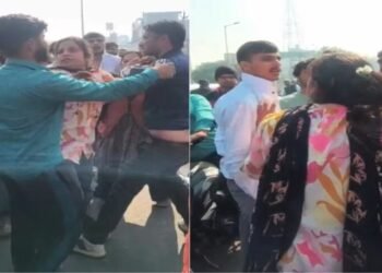 Viral News : वैलेंटाइन डे पर पति ने पत्नी को प्रेमी संग पकड़ा, सड़क पर जमकर हंगामा, वीडियो सोशल मीडिया पर वायरल