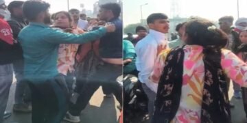 Viral News : वैलेंटाइन डे पर पति ने पत्नी को प्रेमी संग पकड़ा, सड़क पर जमकर हंगामा, वीडियो सोशल मीडिया पर वायरल