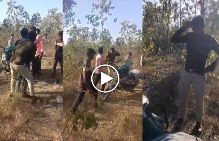 CG Viral Video : गर्लफ्रेंड के साथ … इस हालत में पकड़ाया जवान, युवकों ने बेरहमी से पीटा, फिर गाना बजाकर जबरन करवाया डांस