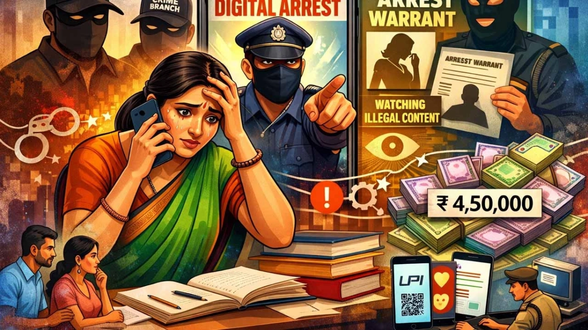 CG News : शिक्षिका को अश्लील VIDEO पर आया कॉल : “तूम गंदी VIDEO देखती हो” क्राइम ब्रांच अफसर बनकर ठग लिये 4.50 लाख, FIR दर्ज