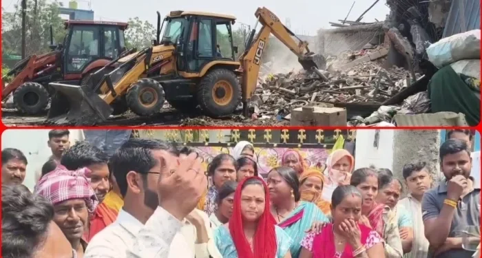 Korba : अवैध कबाड़ के ठिकानों पर चला निगम का बुलडोजर, पुलिस बल की मौजूदगी में अवैध निर्माण ढहाया गया, निगम प्रशासन की कार्रवाई से कबाड़ माफियाओं में हड़कंप