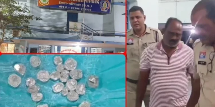 CG News : पुलिस ने 63.50 लाख रूपये के हीरे के साथ एक तस्कर को किया अरेस्ट, ओडिशा से आकर ग्राहक की कर रहा था तलाश
