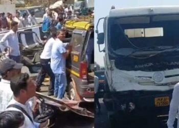 Big Road Accident : वैन और सीमेंट मिक्सर गाड़ी की जोरदार टक्कर, 11 लोगों की मौत, दो घायल