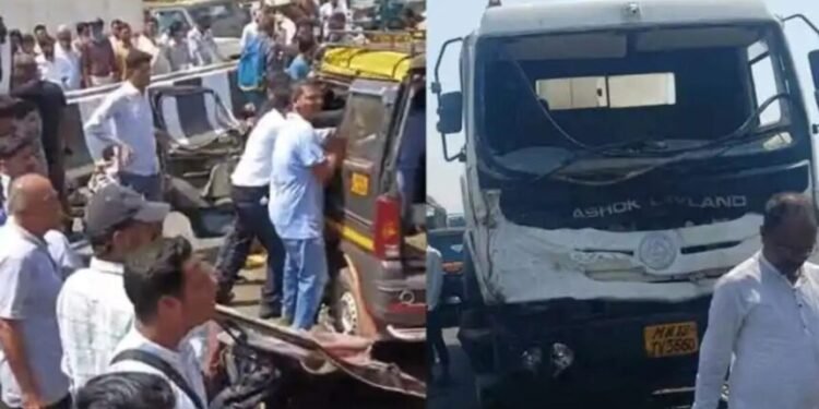 Big Road Accident : वैन और सीमेंट मिक्सर गाड़ी की जोरदार टक्कर, 11 लोगों की मौत, दो घायल