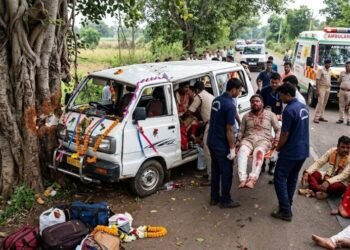 CG Road Accident : बारातियों से भरी इको वैन पेड़ से टकराई, मची चीख पुकार