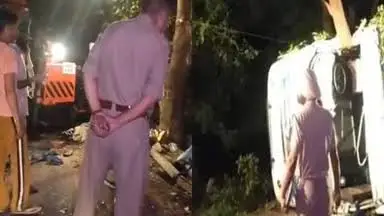 Big Road Accident : बड़ा हादसा, श्रद्धालुओं से भरी बस पलटी, 6 की दर्दनाक मौत, 15 घायल