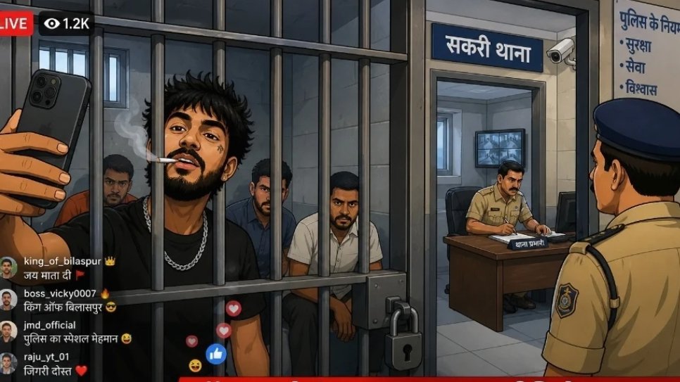 CG Breaking : थाने के लॉकअप से हिस्ट्रीशीटर का Video इंस्टाग्राम पर वायरल, पुलिस पर उठे सवाल, टीआई ने कहा….!