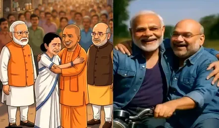 बंगाल में चला मोदी का मैजिक, मतगणना के बीच आई मीम्स की बाढ़, देखकर नहीं रुकेगी आपकी भी हंसी देखे पूरा वीडियो