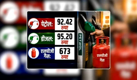 Petrol Diesel Price : पेट्रोल 92.42 और डीजल 95.20 रुपए प्रति लीटर, एलपीजी गैस की कीमत भी अब 673 रुपए प्रति सिलेंडर, जाने आप के शहर का हाल